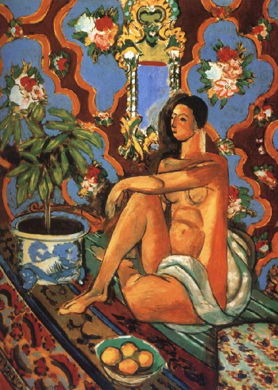 Decorative background characters, Henri Matisse